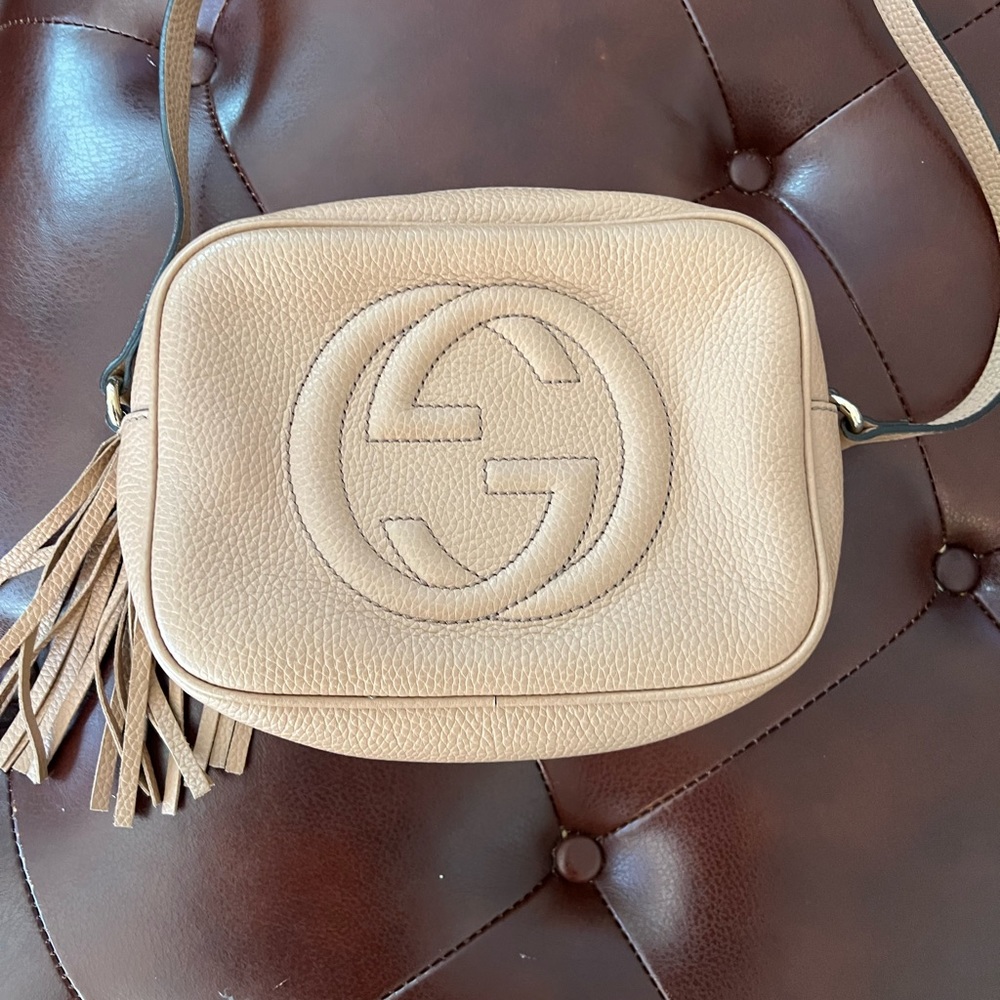 Gucci Small Soho Disco Bag - Rose Beige